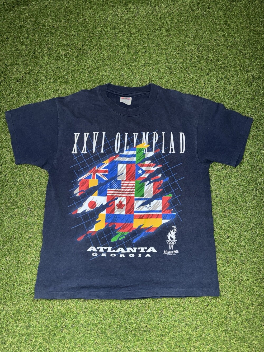 vintage 1996 atlanta olympics t shirt L